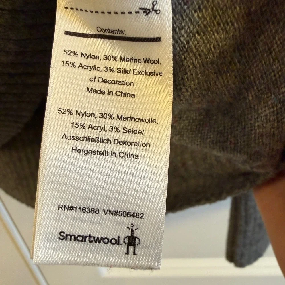 Smartwool Men's Gray Speckled Merino‎ Wool Blend Crew Neck Sweater Size L